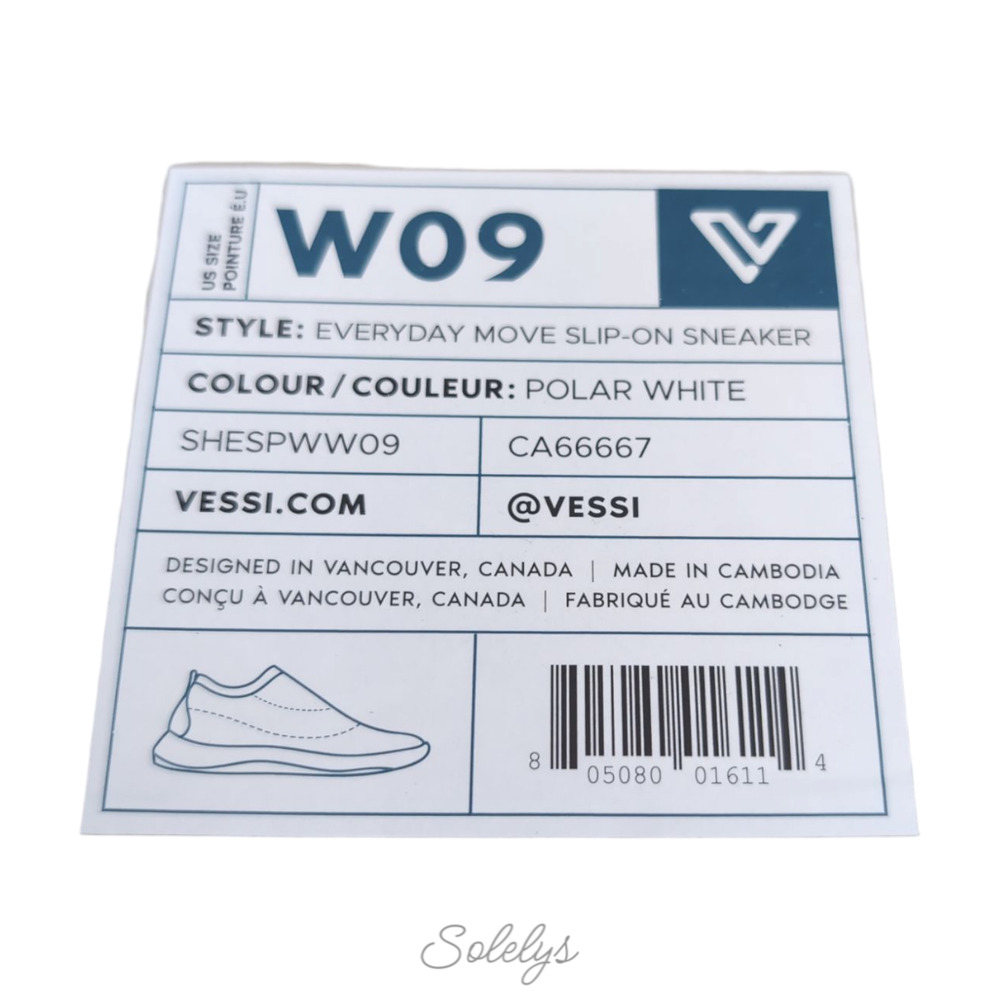 Vessi Everyday Move Slip On Womens 9 Polar White Waterproof Knit DymaTex Sneaker - Picture 6 of 10